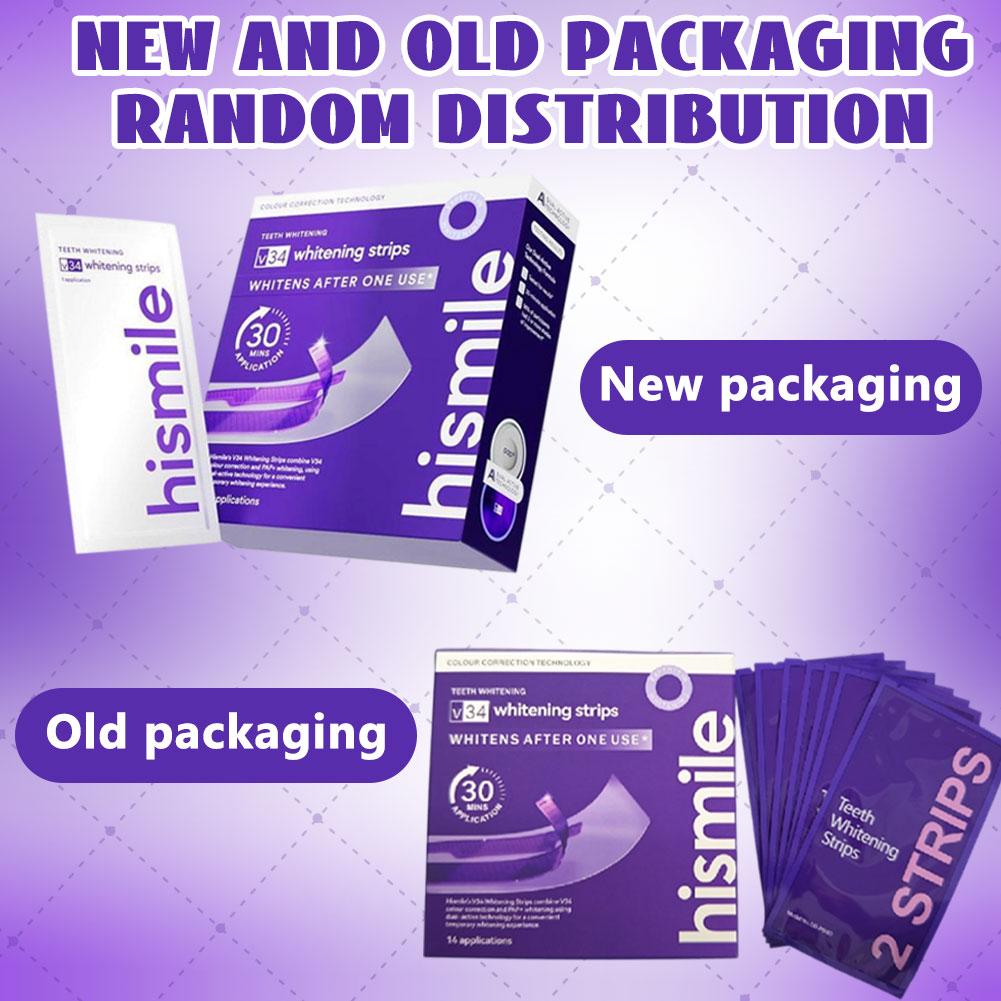 Teeth Whitening Street - แถบฟอกสีฟันสีม่วง ฟื้นฟูฟันขาวสดใส สุขอนามัยในช่องปาก ทำความสะอาดอย่างอ่อนโยน แผ่นฟอกสีฟันทุกวัน การดูแลช่องปาก