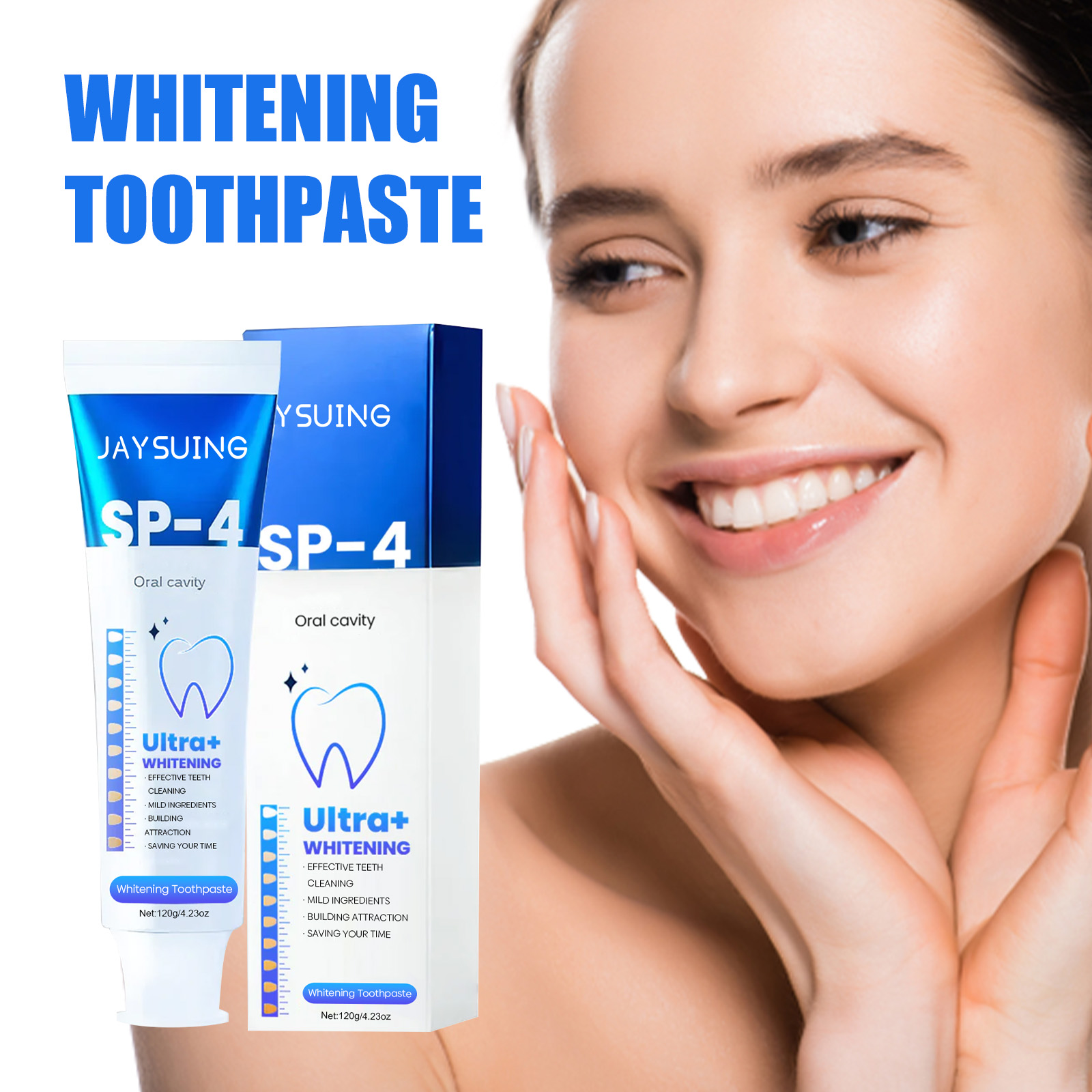 Teeth Whitening Xylitol - ยาสีฟันไซลิทอลทำความสะอาด ขจัดคราบพลัค ลมหายใจหอมสดชื่น เสริมสร้างเคลือบฟัน ป้องกันฟันผุ ดูแลสุขภาพช่องปาก