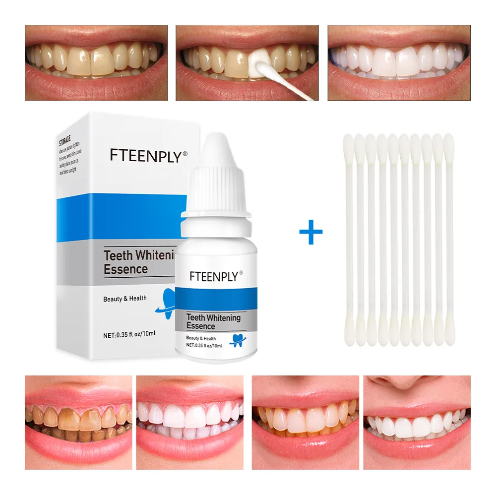 Teeth Whitening Street - FTEENPLY ฟันไวท์เทนนิ่ง Oral สุขอนามัยทำความสะอาดเซรั่มลบคราบจุลินทรีย์ฟอกสีฟันเครื่องมือทันตกรรม Care