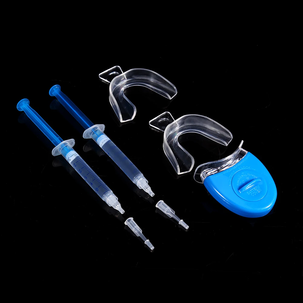 Teeth Whitening Home Kit - 6 pcs ใช้ทันตกรรมชุดฟอกสีฟัน 3ml เจลฟอกสีฟันถาดฟัน Whitener
