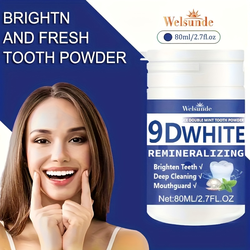 ผงฟันไฮโดรซีอะพาไทต์ 9D ไวท์ ร - Teeth Whitening Street บทวิจารณ์และราคา