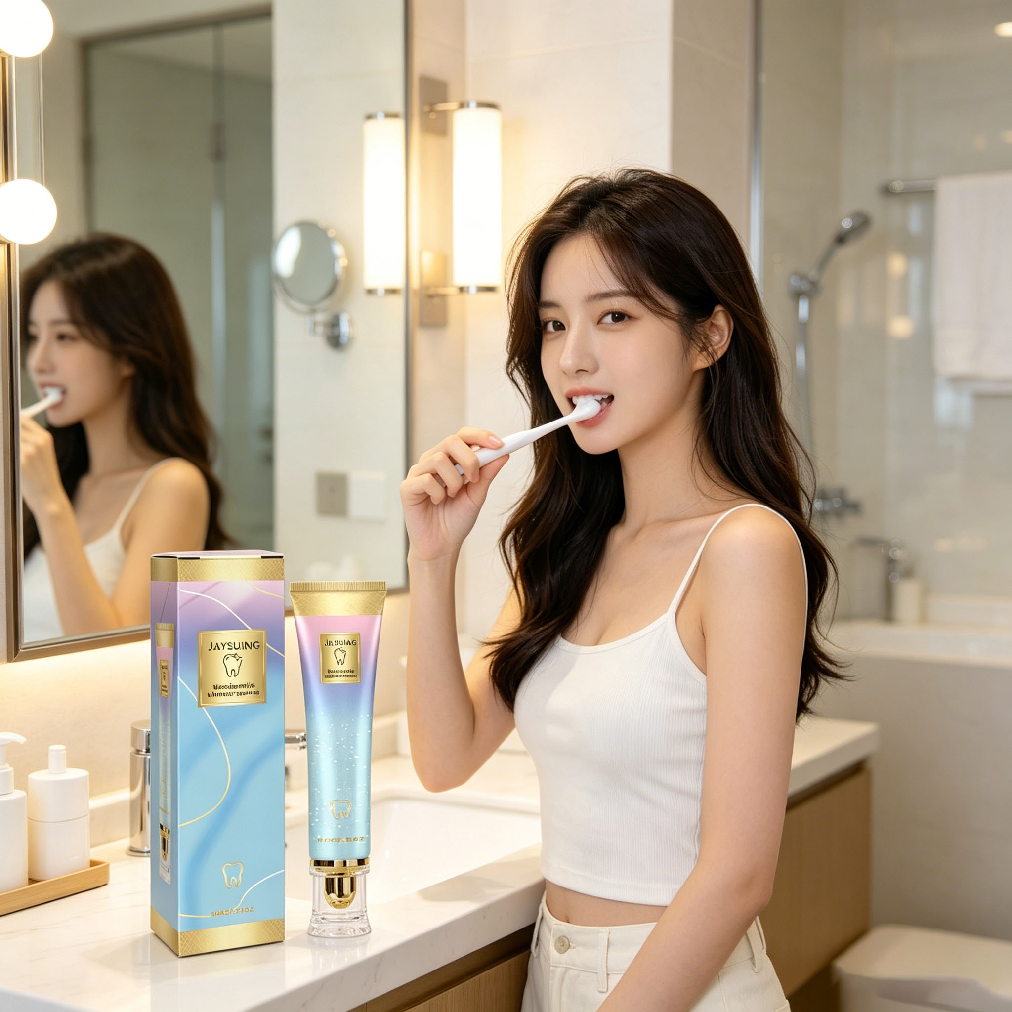  ยาสีฟันไวท์เทนนิ่งไนอาซินาไม - Teeth Whitening Natural บทวิจารณ์และราคา