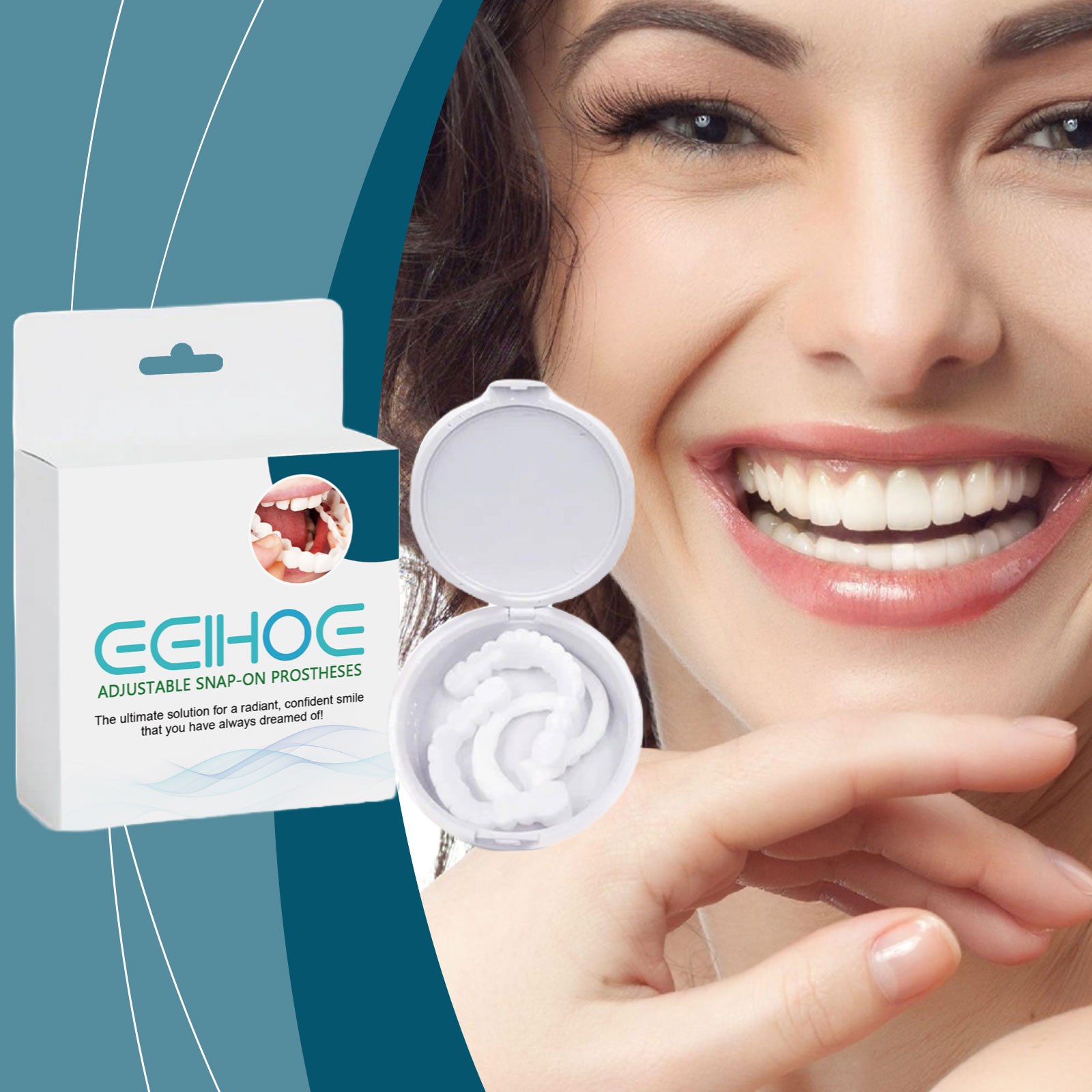 ​ EELHOE Veneers ฟัน Snap on S - Teeth Whitening Mask บทวิจารณ์และราคา