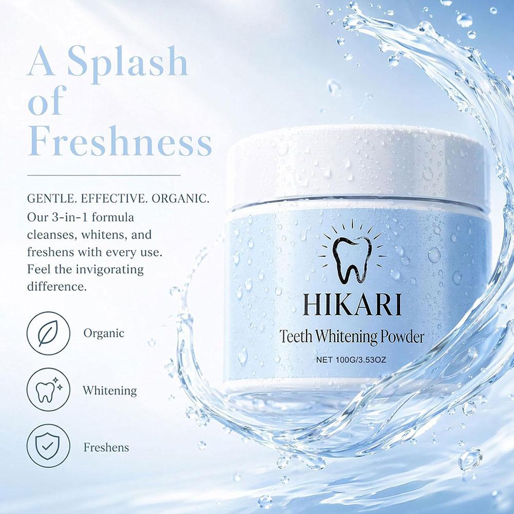 HIKARI ผงทำความสะอาดฟัน 100 กร - Teeth Whitening Powder บทวิจารณ์และราคา