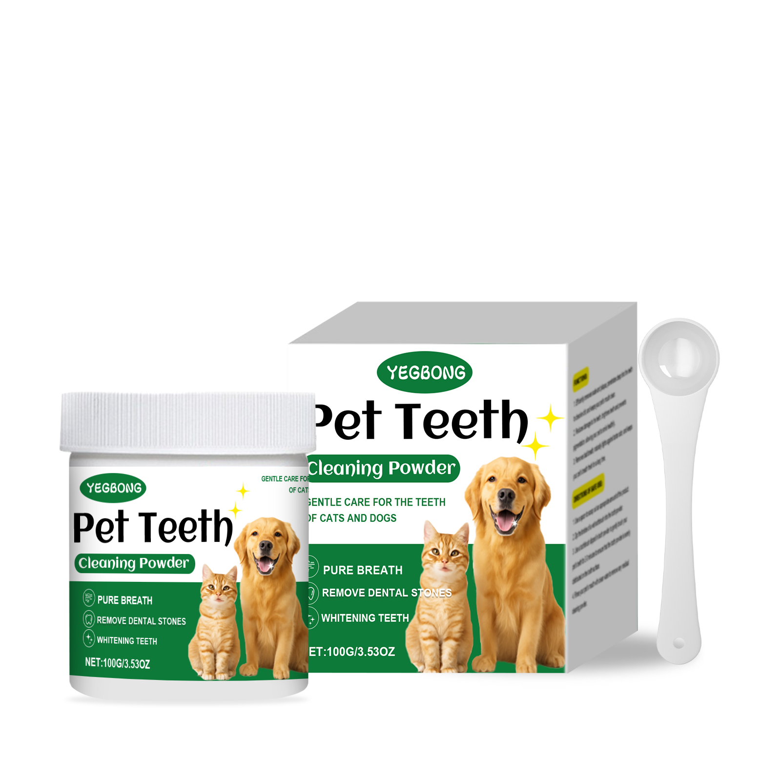 ผงทำความสะอาดฟันสัตว์เลี้ยง ลด - Teeth Whitening Powder บทวิจารณ์และราคา