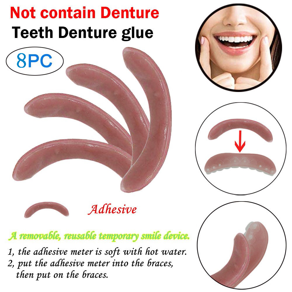 4/8 ชิ้นไวท์เทนนิ่งวงเล็บกาวชั - Teeth Whitening Street บทวิจารณ์และราคา
