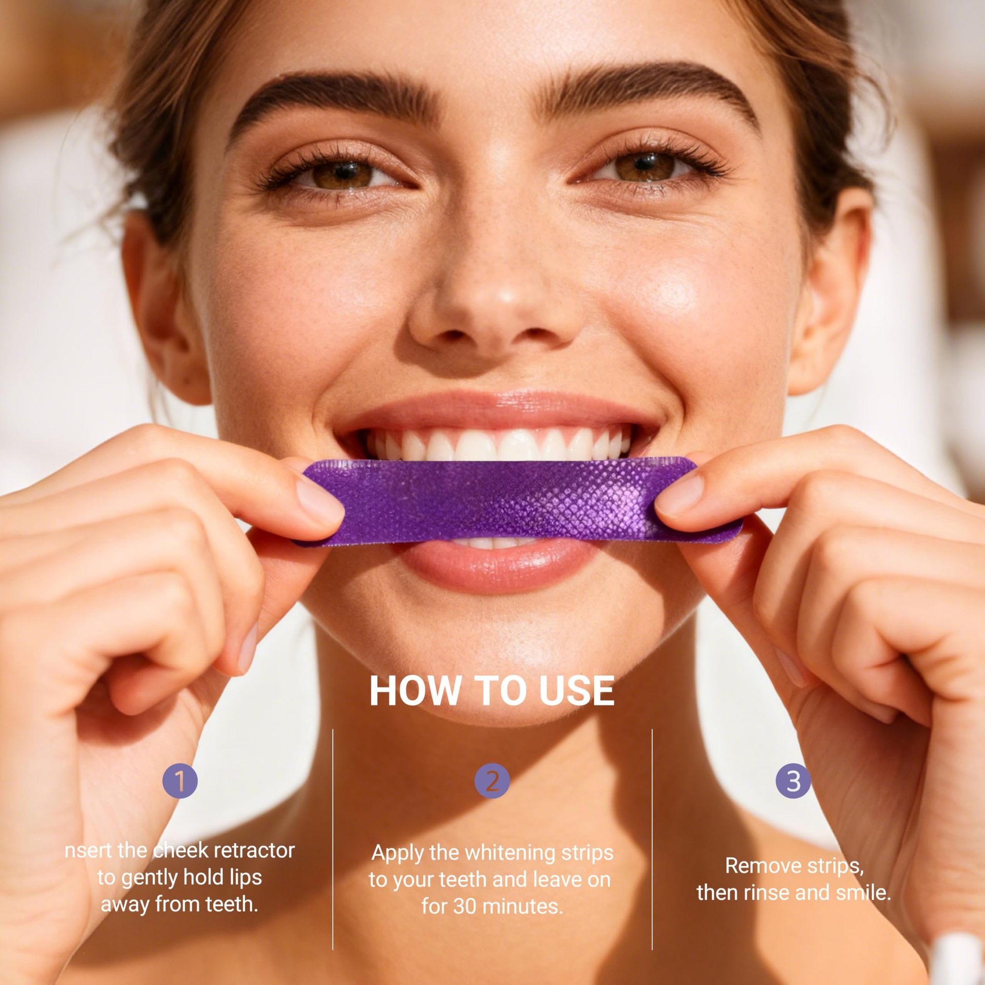 แผ่นฟอกสีฟันสีม่วง 14 ชิ้น ปลอ - Teeth Whitening Street บทวิจารณ์และราคา