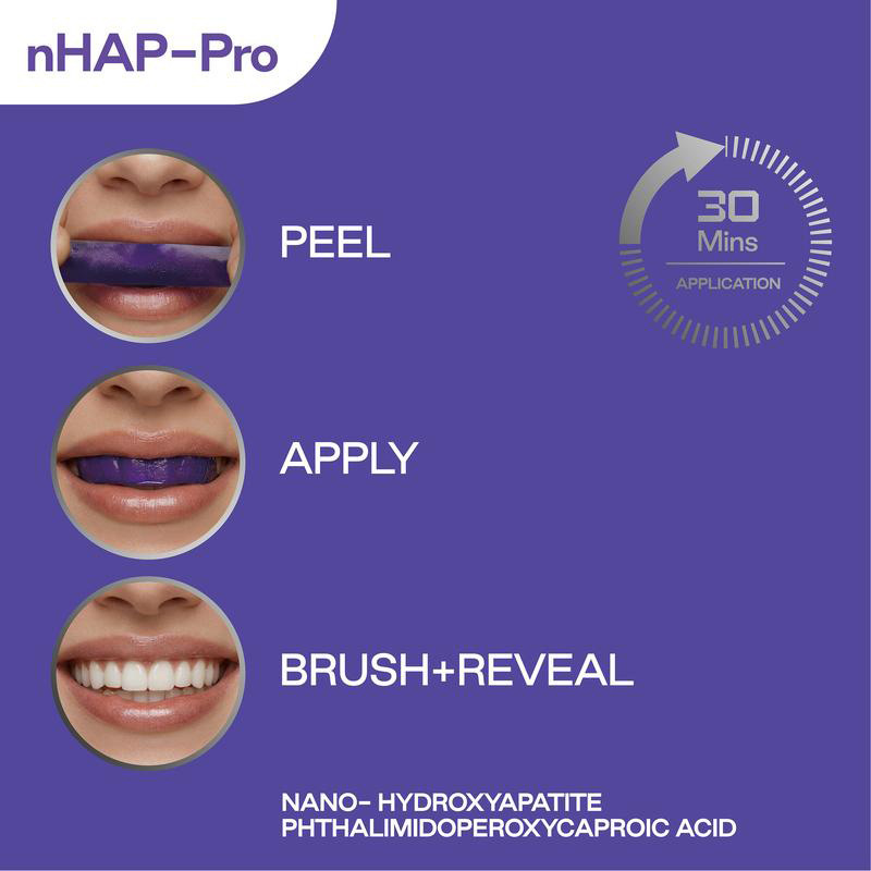 แผ่นฟอกสีฟันสีม่วง 14 ชิ้น ปลอ - Teeth Whitening Street บทวิจารณ์และราคา