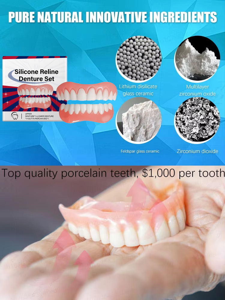 ฟันปลอมซิลิโคน ฟันปลอมบนล่าง ว - Teeth Whitening Mask บทวิจารณ์และราคา