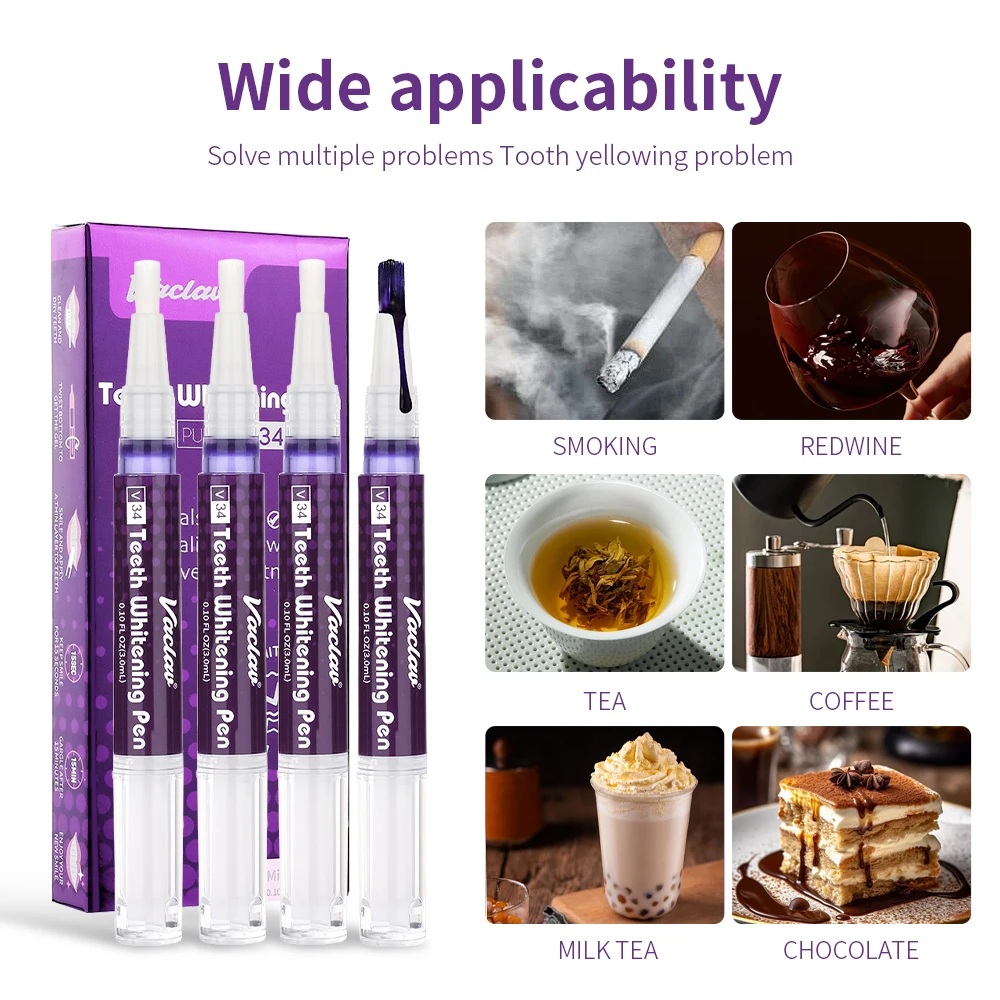 วาคลาฟ V34 ปากกาเจลฟอกสีฟันสีม - Teeth Whitening Xylitol บทวิจารณ์และราคา